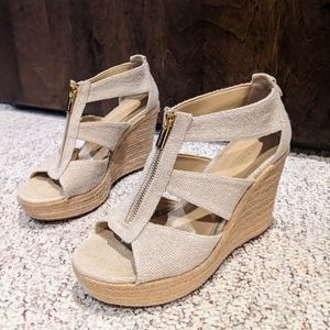 Michael Kors Linen Wedges